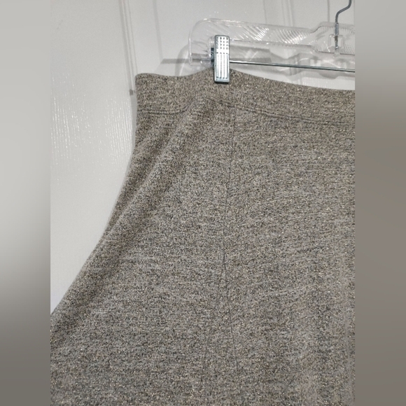 Gap Gold Metallic Softspun Saint Laurent Circle Midi Skirt in Size XL - Picture 3 of 11